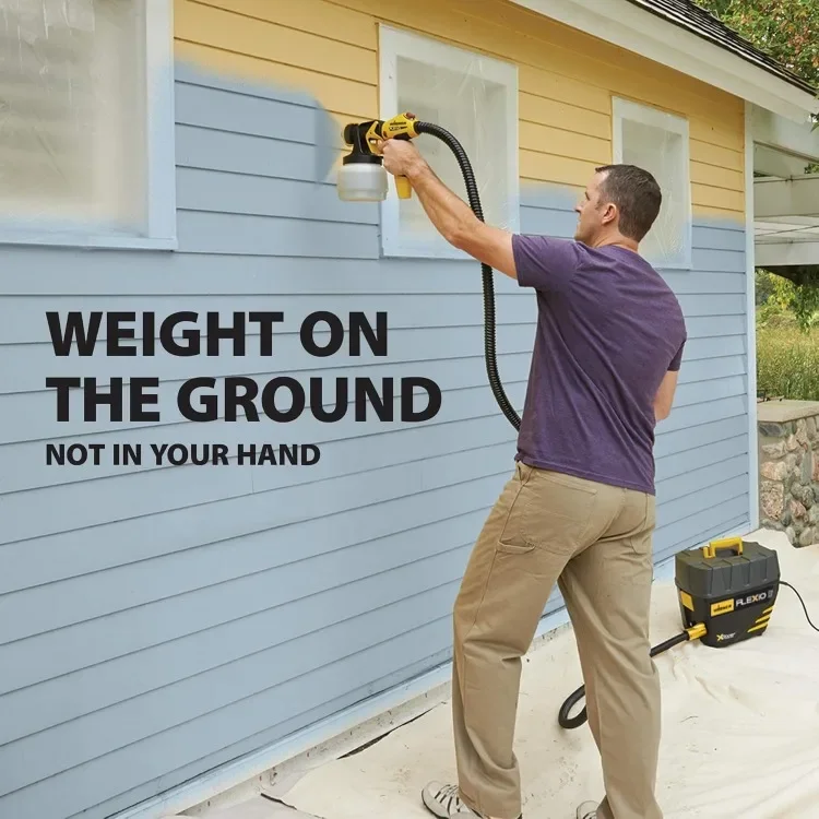 بخاخ طلاء FLEXiO 5000 ثابت HVLP، بخاخات اللاتكس غير النحيف، تتضمن فوهتين #4