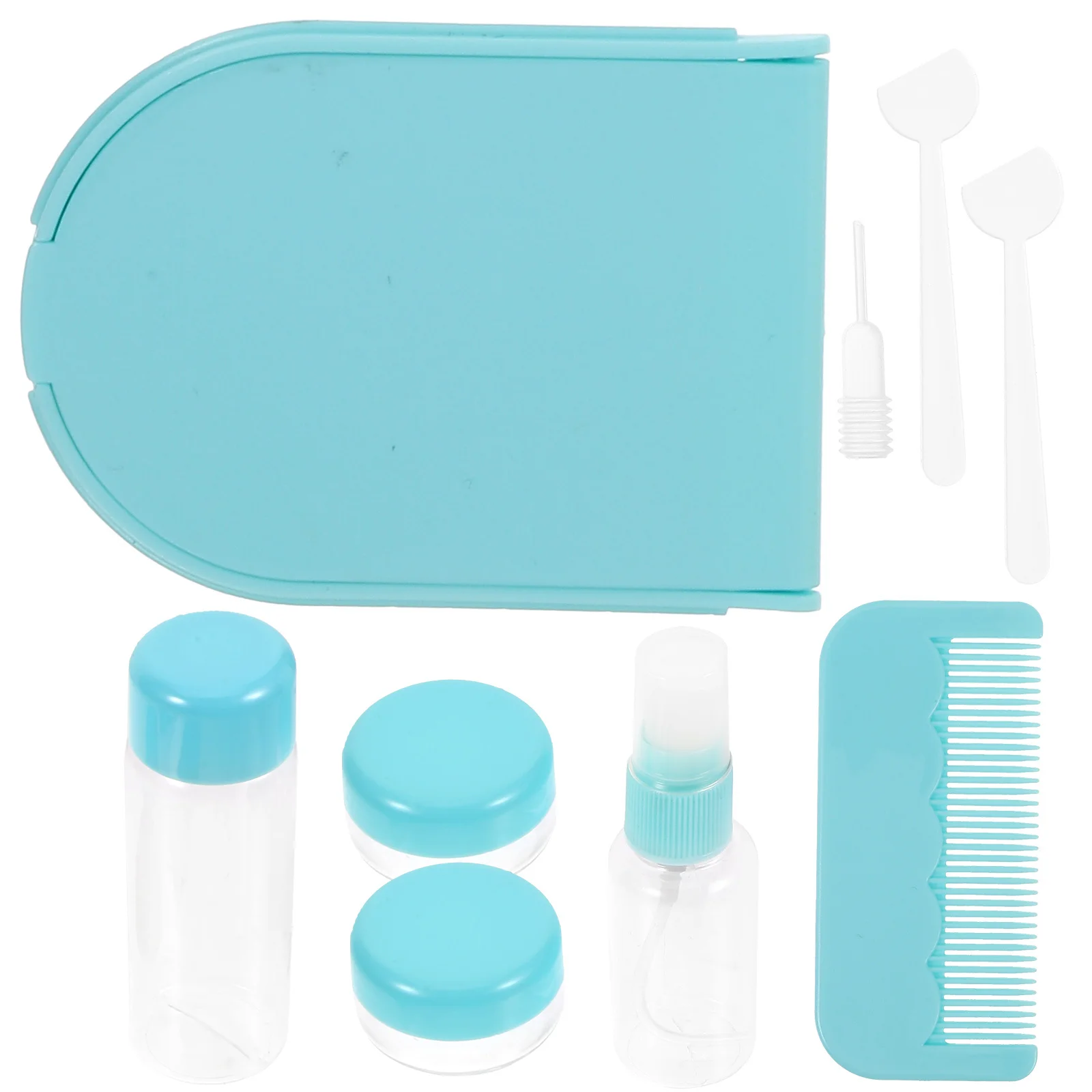 مجموعة زجاجات فارغة 10 في 1 حاويات سفر محمولة لصابون غسول الشامبو وزجاجات أدوات الزينة المصنوعة من السيليكون قابلة لإعادة الاستخدام