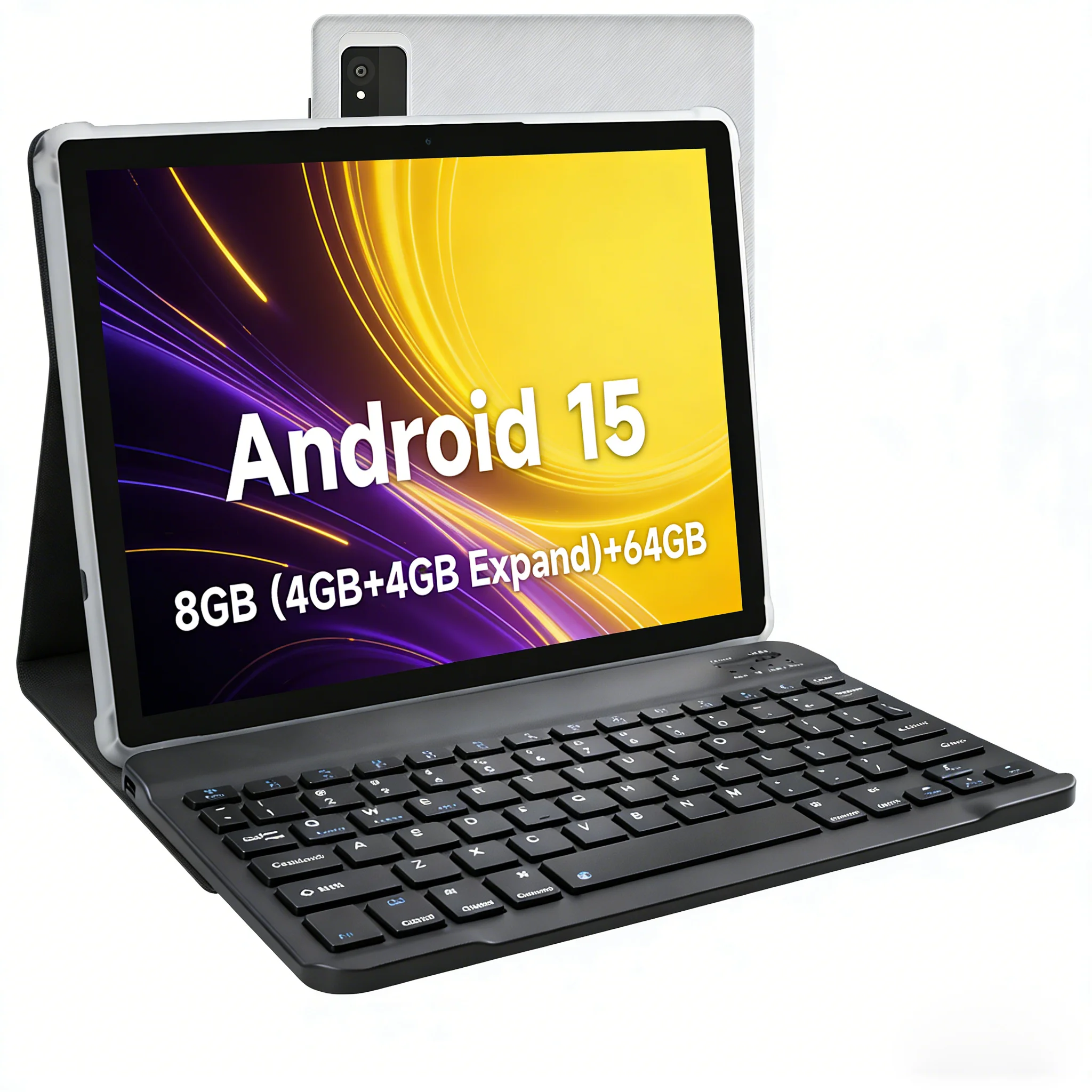 Paitanry 10.1 Inch Android Tablet Android 15 Octa Core 8GB（4+4GB) RAM 64GB ROM IPS HD Touch Screen WiFi Bluetooth Budget Tablet