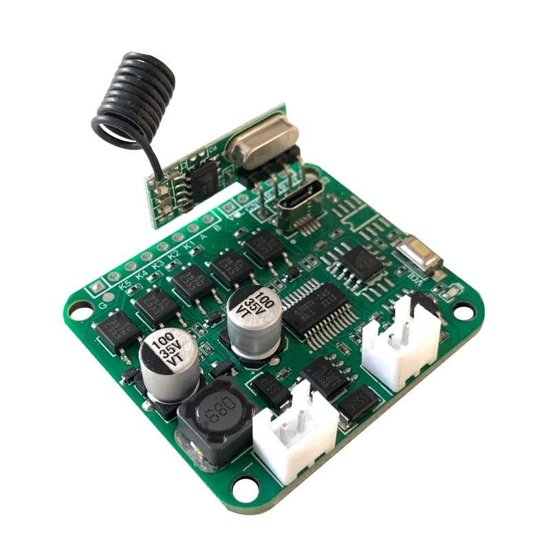 Mutiple 4 Way IO Trigger Serial Port Audio Playback Module 433 mhz Wireless Remote Control Switch Module