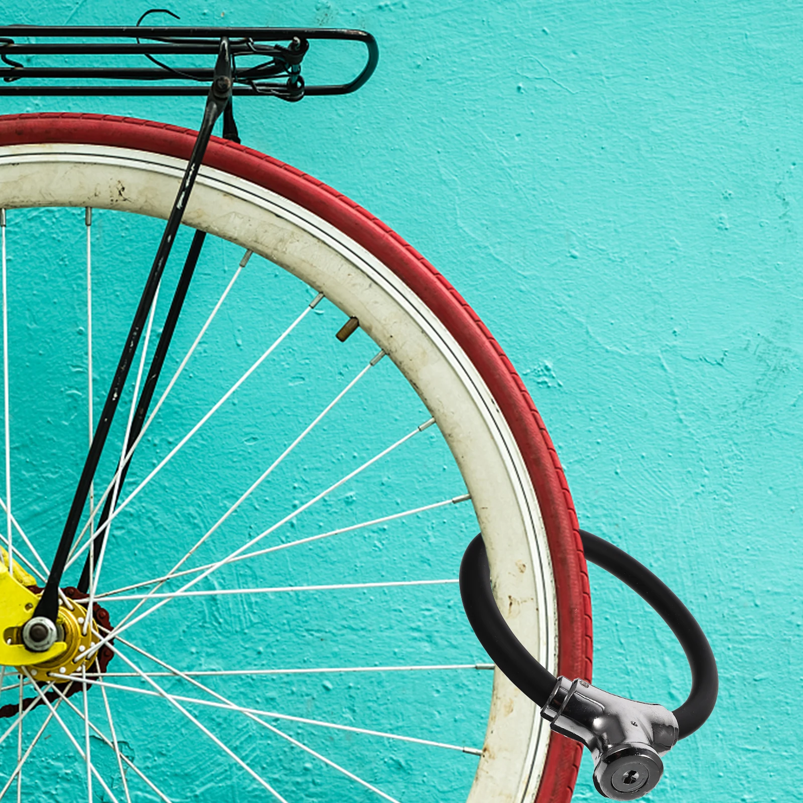 

1Set Reliable Bike Lock with Keys Tamper Proof Chain Lock High Security for Bicycle Storage Travel Lightweight Strong