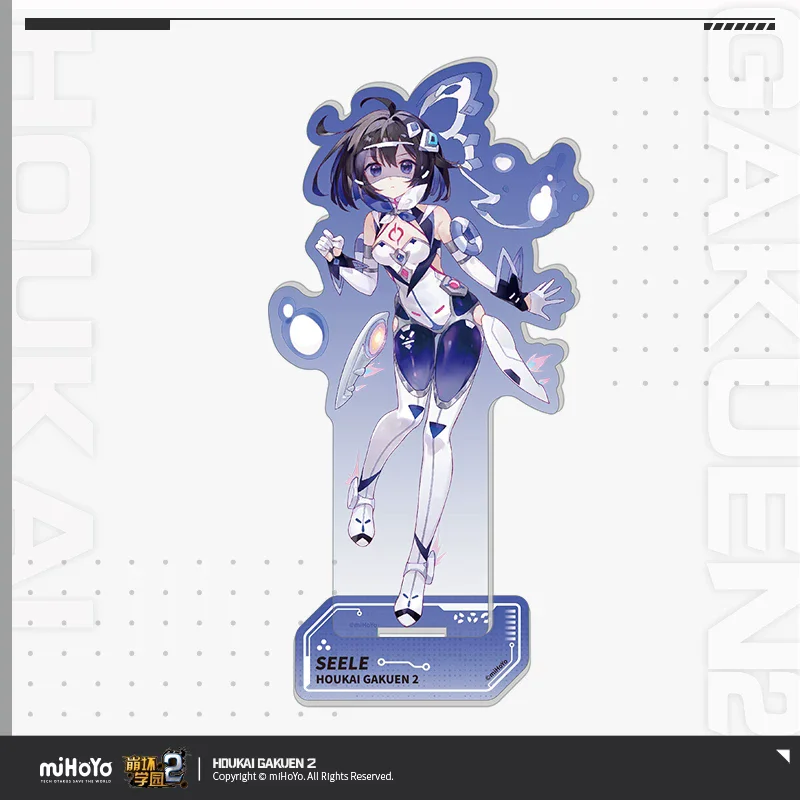 Official Houkai Gakuen 2 Gaming Merchandise Cartoon Characters Space Suit Series Acrylic Display Stand