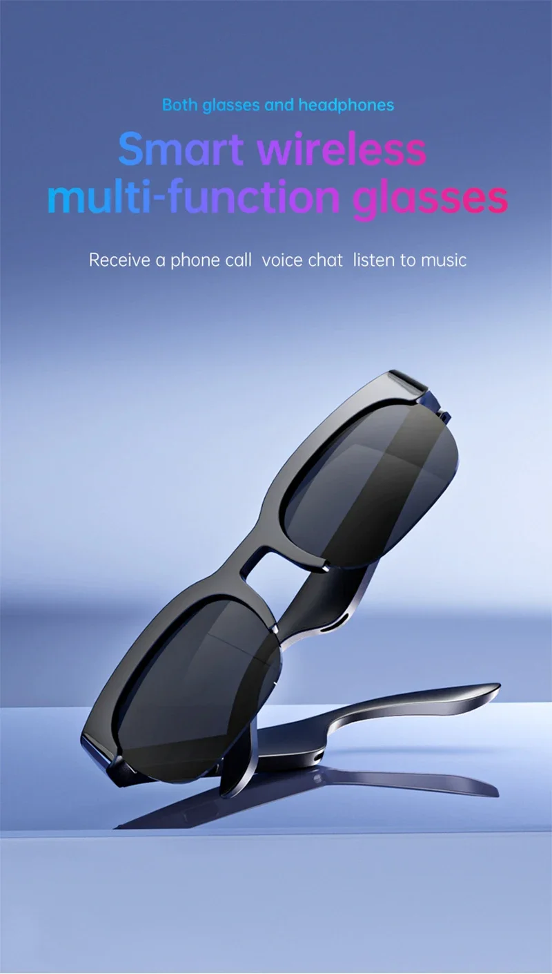 Lenovo AI Smart Glasses 12KHD 2600W Freisprechfunktion AI-Übersetzung ChatGPT-Protokollierung Musikwiedergabe Smart-Sonnenbrille für Männer und Frauen – Detail 4