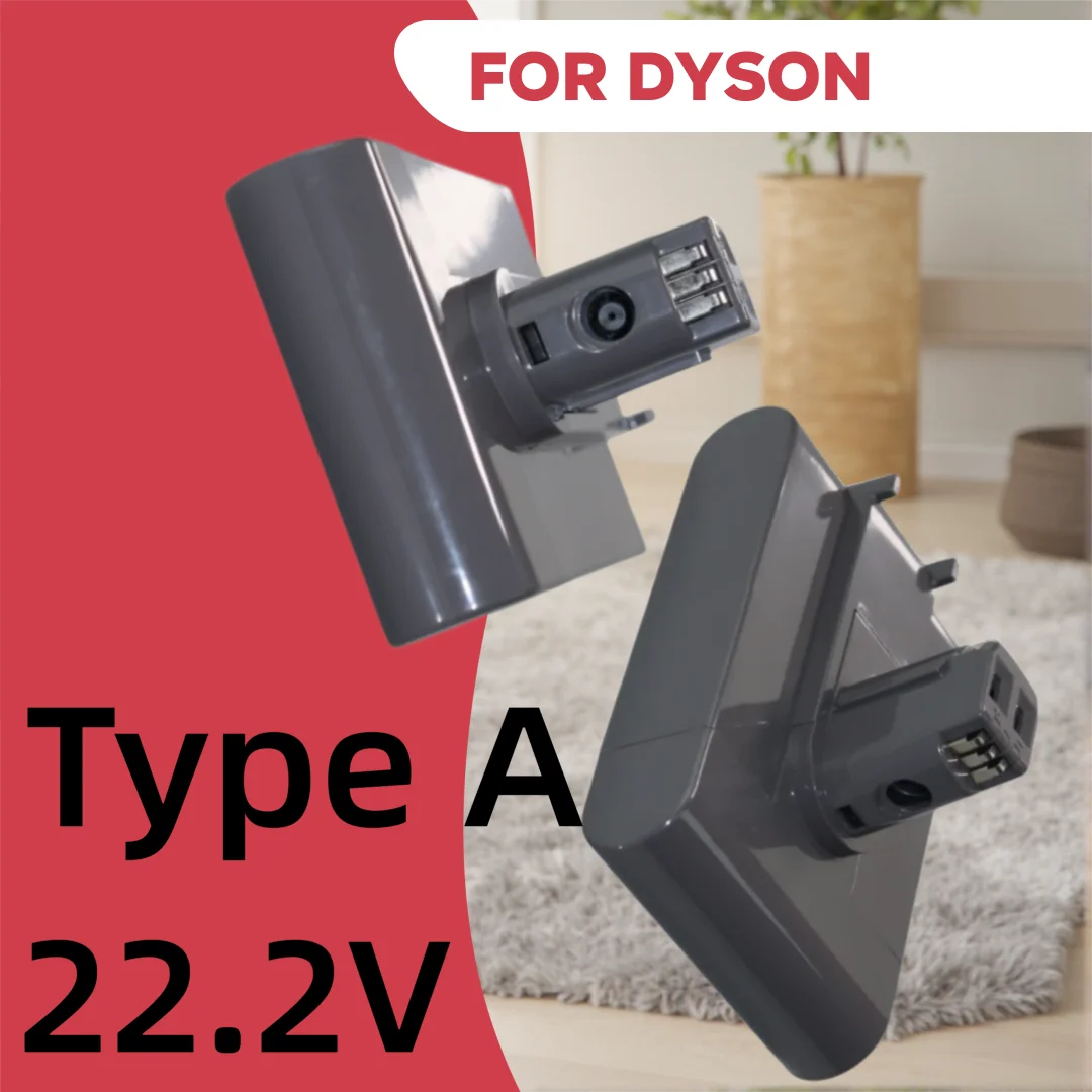 New Rechargeable 22.2V Lithium Vacuum Cleaner Battery (Type A) Battery For Dyson DC44 DC45 DC31 DC34 DC35 Animal 917083-09
