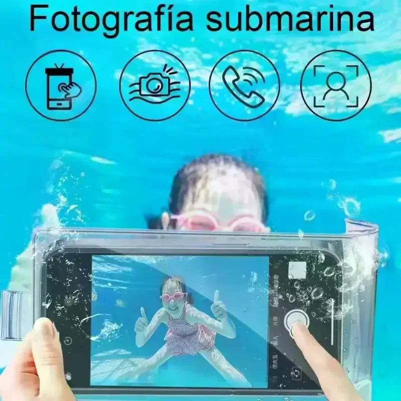 Universal Transparent Swimming Waterproof Phone Case Bag Underwater Cover Pouch Waterproof Case For mobile phone view 3