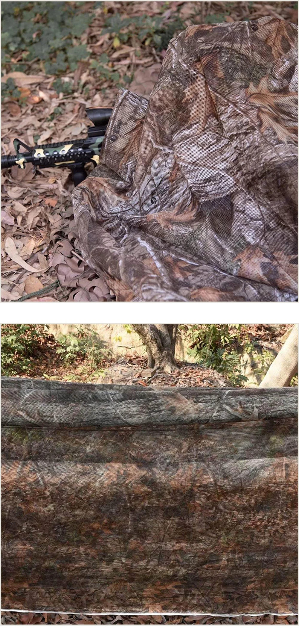 Tarnnetz Sonnenschutz Gartenzaun Dekoration Camouflage-Netz Sichtschutz Auto Camping Zelt Überdachung Jagdzubehör – Detail 4
