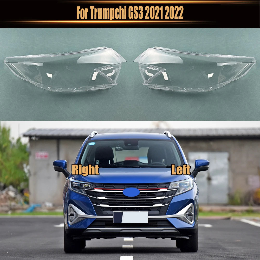 

For Trumpchi GS3 2021 2022 Front Headlight Shell Transparent Headlamp Cover Lamp Shade Plexiglass Replace Original Lampshdade