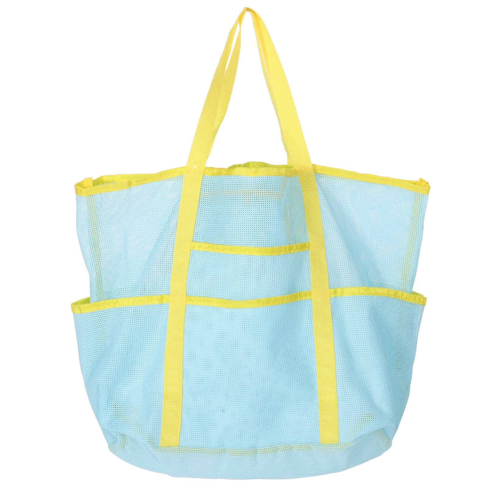 

Portable Mesh Beach Bag Lightweight Multi-Purpose Travel Organizer Handheld Storage for Swim Gear Shower Essentials Summer Beach