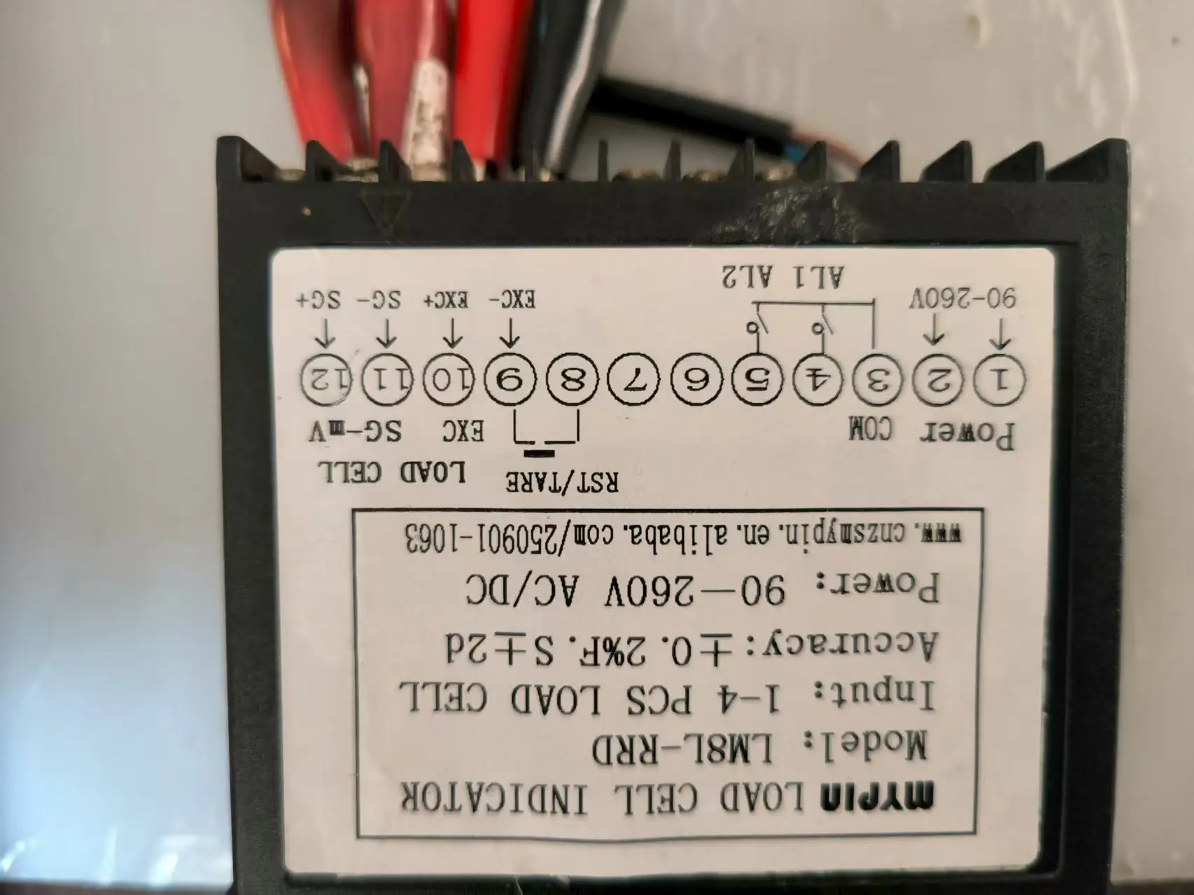 LM8L-RRD Axle Scale Weighing Controller 4-Sensor Connectivity 2 Programmable Relays 2.4'' Full-Color Touch TFT LCD High