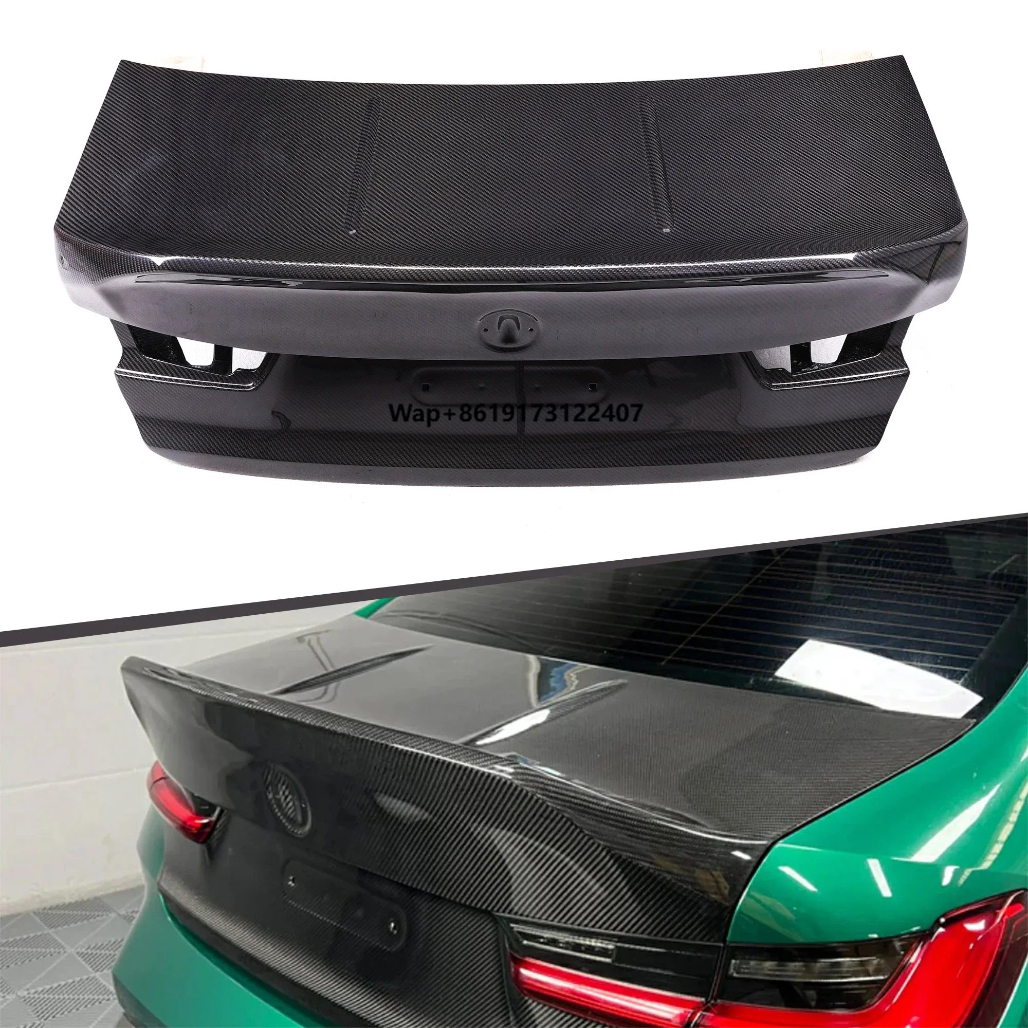 

Dry Carbon Fiber Csl Type Trunk Lid for M3 G80 Rear Trunk Cover for G80 M3 G8X 2021+