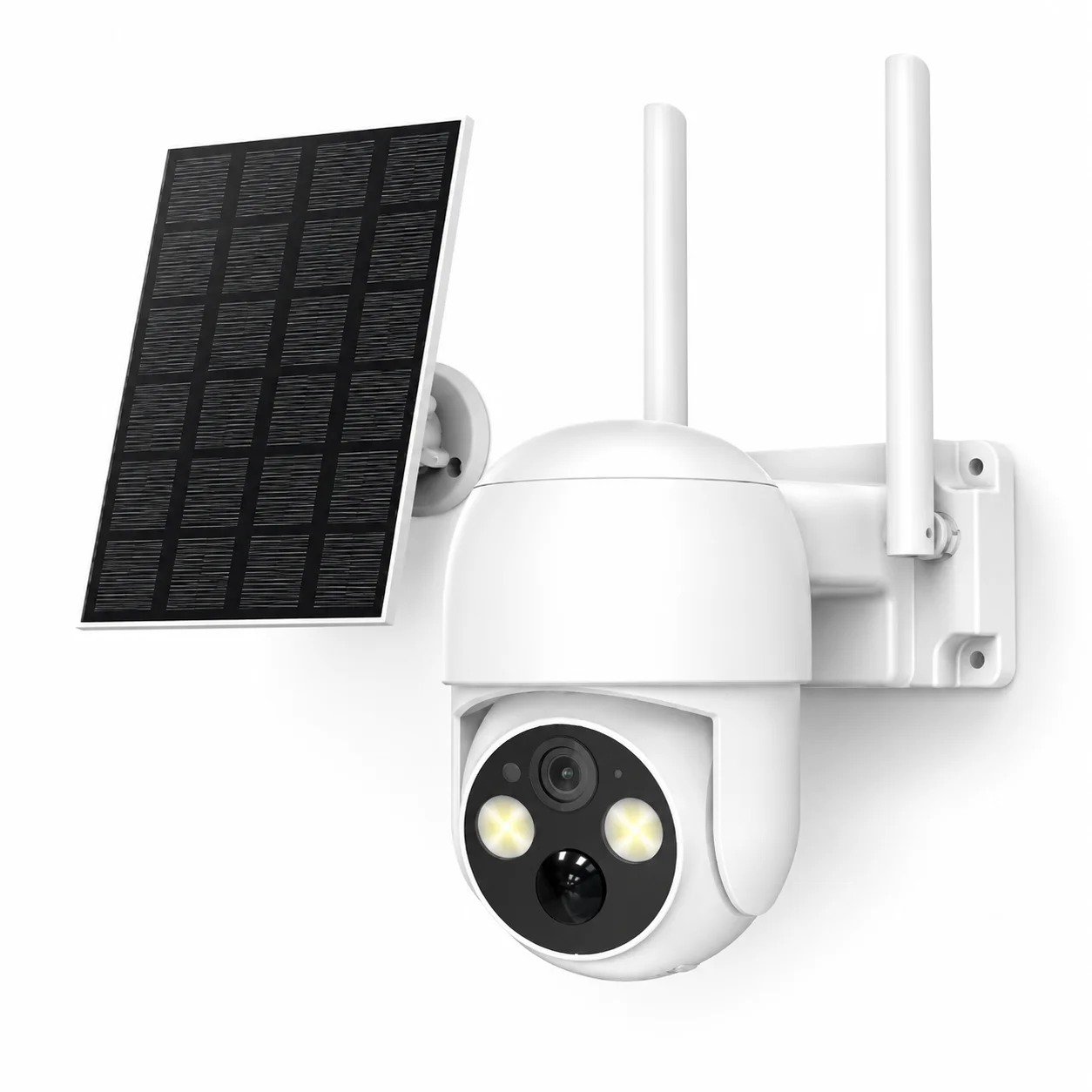 Full-Color Dual-Light Night Vision PTZ Camera, PIR+Human Detection, 8M Trigger Distance, 110° Detection Angle, APP Alert Push