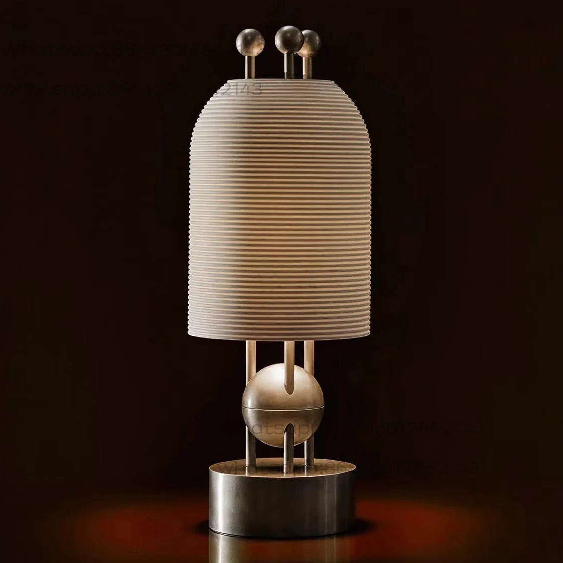 Bedroom frosted glass lampshade desk lamp, reading lamp, home lighting desk lamp