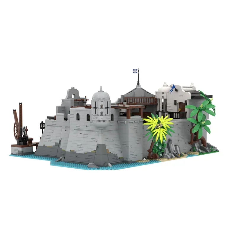 

Moc Building Blocks Pirate Castle Defense Model Technology Bricks DIY Medieval Castle Model Assembly Holiday Construstion Toy