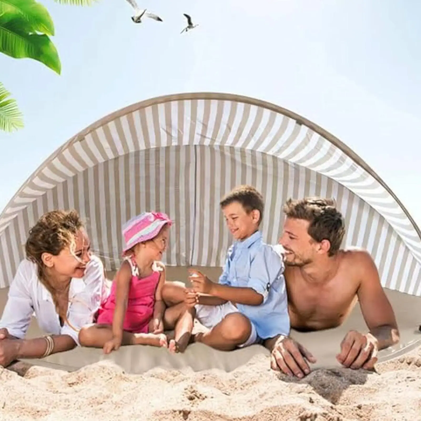 Camping Tent Sun Blocking Camping Dome Waterproof Dome Tent For Backpacking Party Hiking Backyard Road Trip Vacation Beach