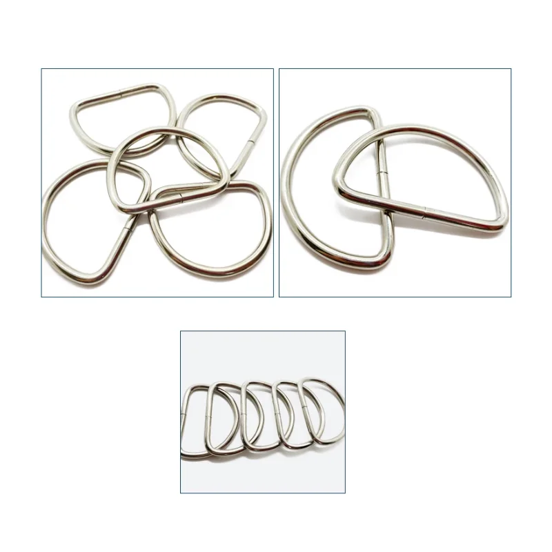 Welded D Rings Heavy Duty D Shape Buckles For Bag Making Leather Craft Truck Trailer Marine DIY Hardware