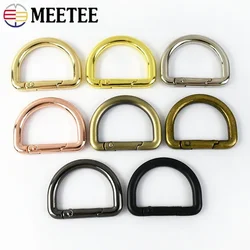 2/5/10Pcs 16-25mm Metal Buckles Spring D Ring Keyring Clasps Carabiner Snap Buckle Bag Strap Connect Hook Hardware Accessories