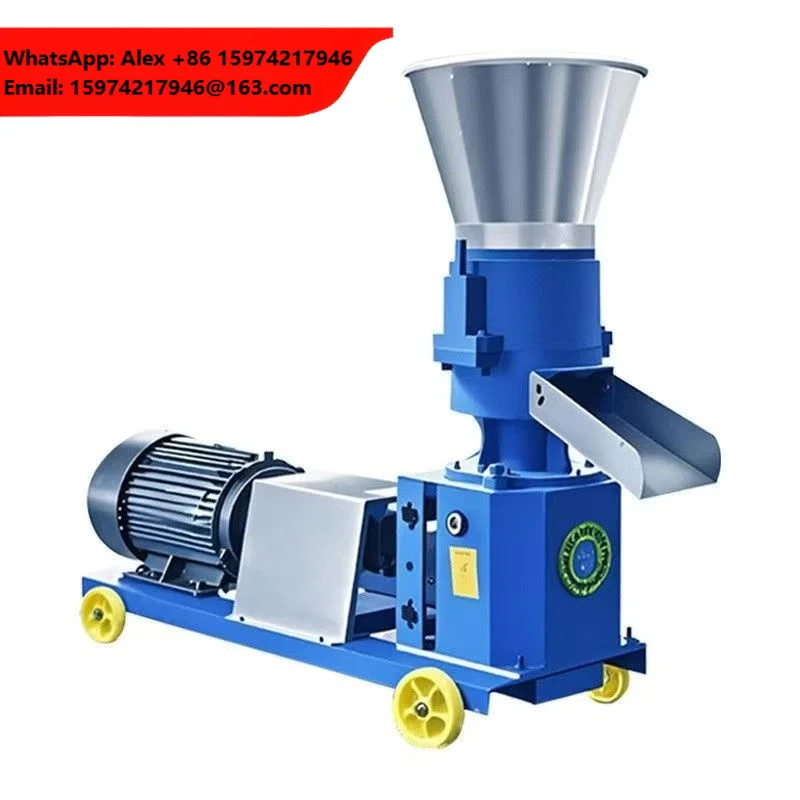150-200kg/h Mill Pelletizer Roller Machines Animal Feed Chicken Pig Feed Pellet Processing Machines Applicable To Feed Mills