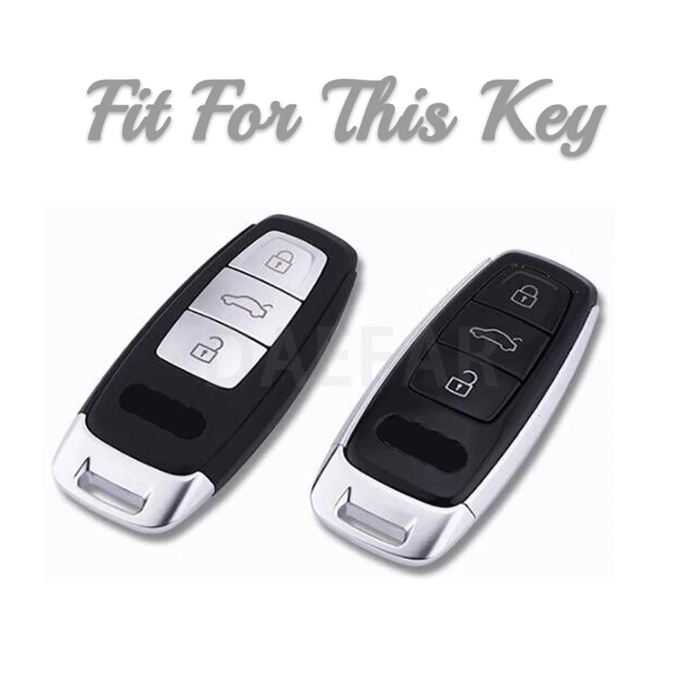 Saco de proteção chave transparente para audi q5 q8 c8 d5 sq8 a3 a4 b9 a6 a7 4k a8 e-tron tpu caso chave remota do carro capa escudo fob