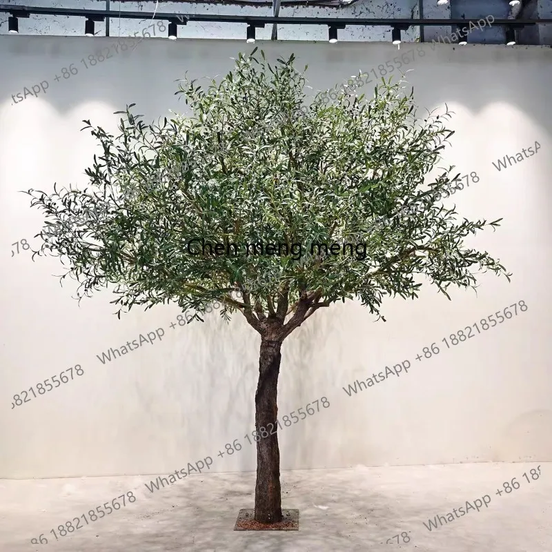 

J132 simulated olive tree large floor-to-ceiling bionic green plant landscape decoration window fake tree Nordic