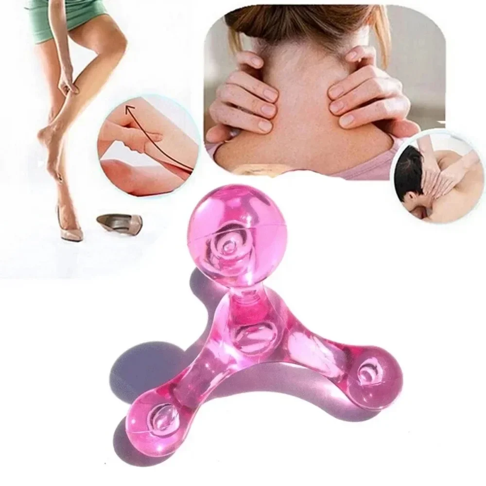 Mini Manual Massager 4 Balls Arm Back Leg Relaxation Head Foot Acupuncture Point Massager Relax Acupressure Health Massage Tools