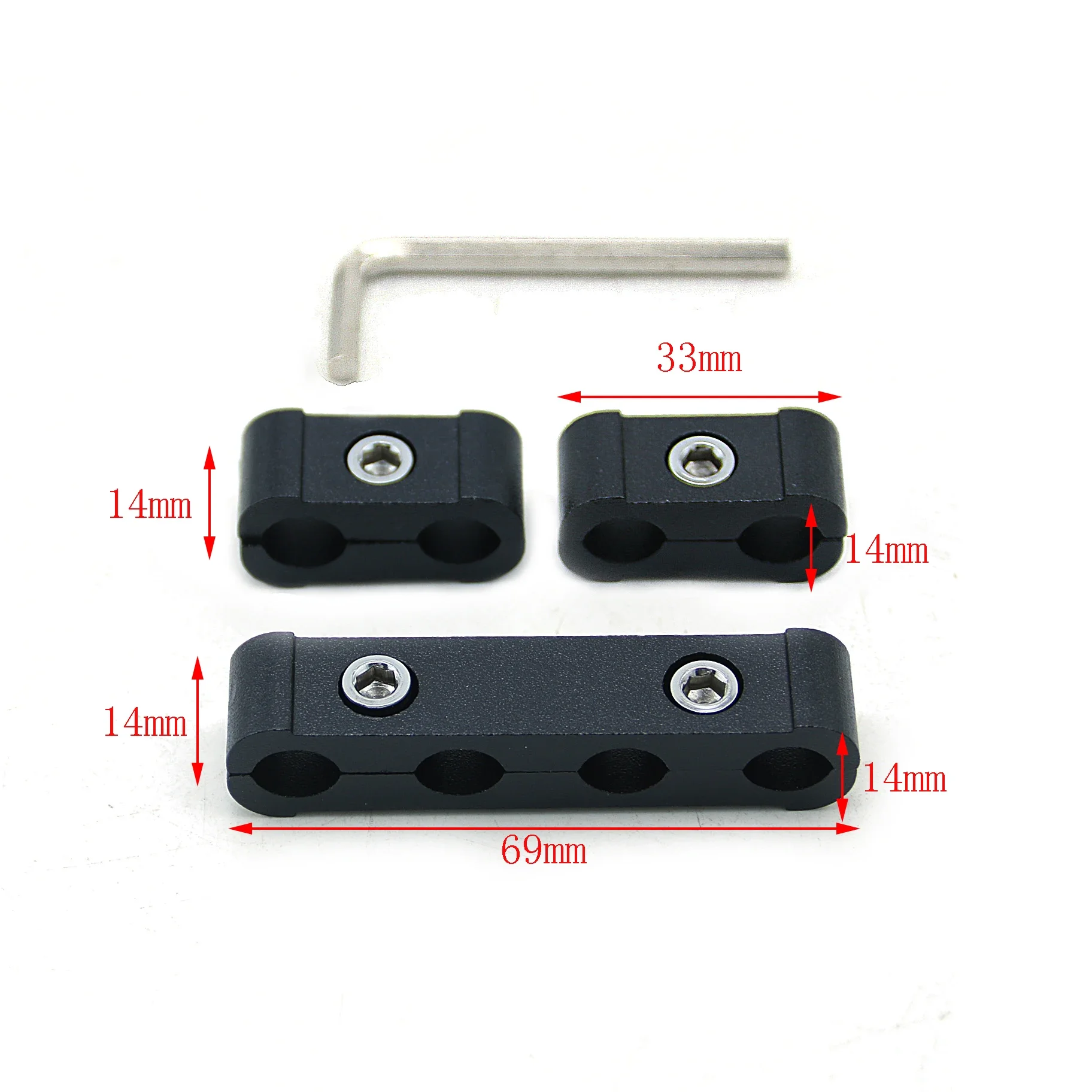 3pcs Ignition Cable Clip Electrical Wire Clamp Separator Line Car Spark Plug Auto Decoration For 8MM/9MM/10MM