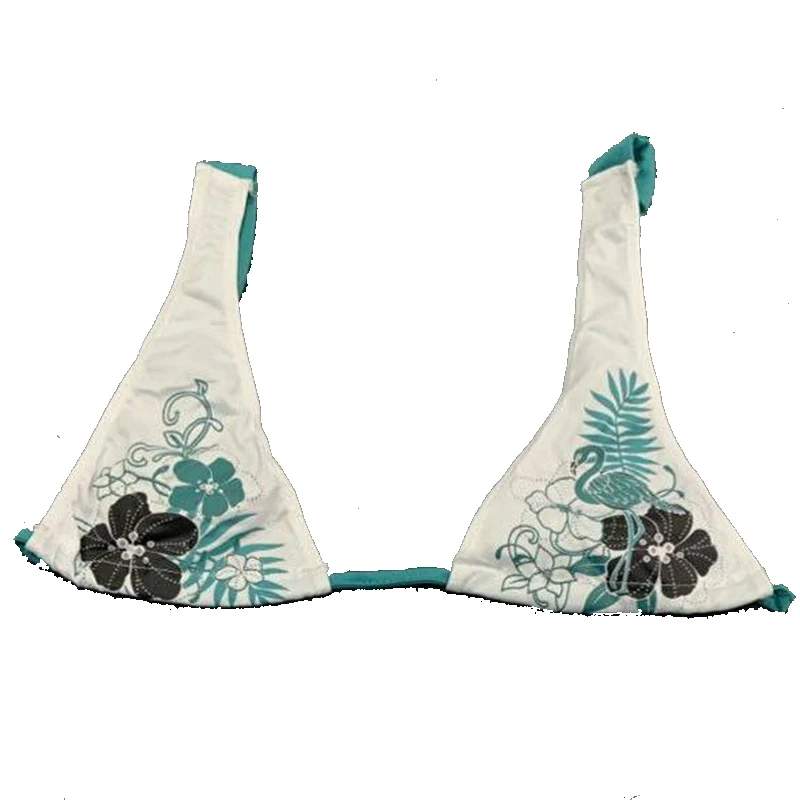 Zomer Nieuwe Strand Kust Mode Pak Y2K Sexy INS Amerikaans Ontwerp Sexy Slanke Spice Meisjes Badpak Bloemenprint Vrouwen Bikini's