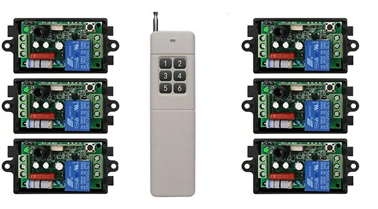 3000 メートル長距離 AC220V 1CH RF ワイヤレスリモコンリレースイッチライト/ランプ/窓/ガレージドアシャッター投影スクリーン