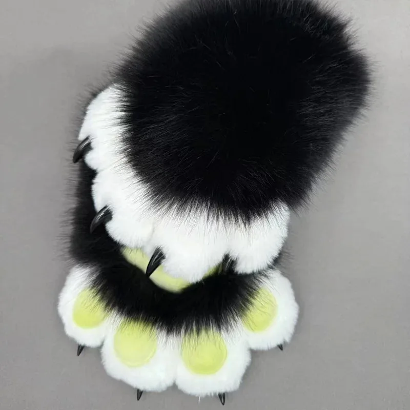 

Kig Fursuit Кигуруми Пушистые животные Когти Ногти Перчатки Косплей Пушистая лапа