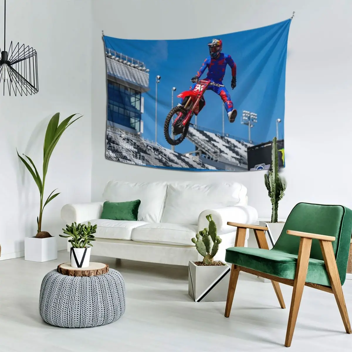 

Daytona Supercross Tapestry Decorative Wall Decoration For Home Decoration Wall Tapestry