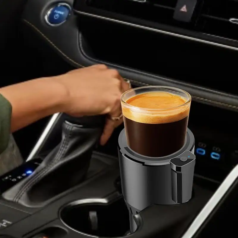 Car Drink Cooler Insulation Cooler Cup Holder Smart Car Cup Mug Holder Portable Car Cooling And Heating Cup Holder Refrigeration