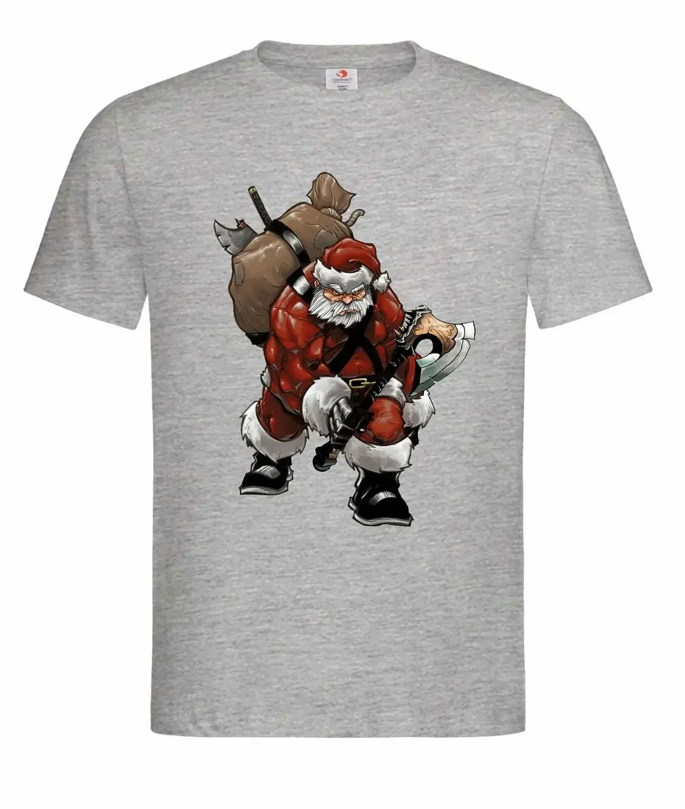 Funny Nordic Warrior Odin Santa Christmas Gift Valhalla T-Shirt 100% Cotton O-Neck Short Sleeve Casual Mens T-shirt Streetwear