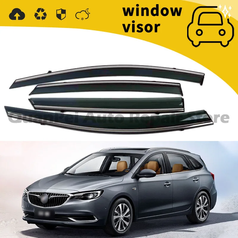 For Buick Excelle GT 2018 Premium Stylish Vent Visor Direct Fit Exterior Decoration