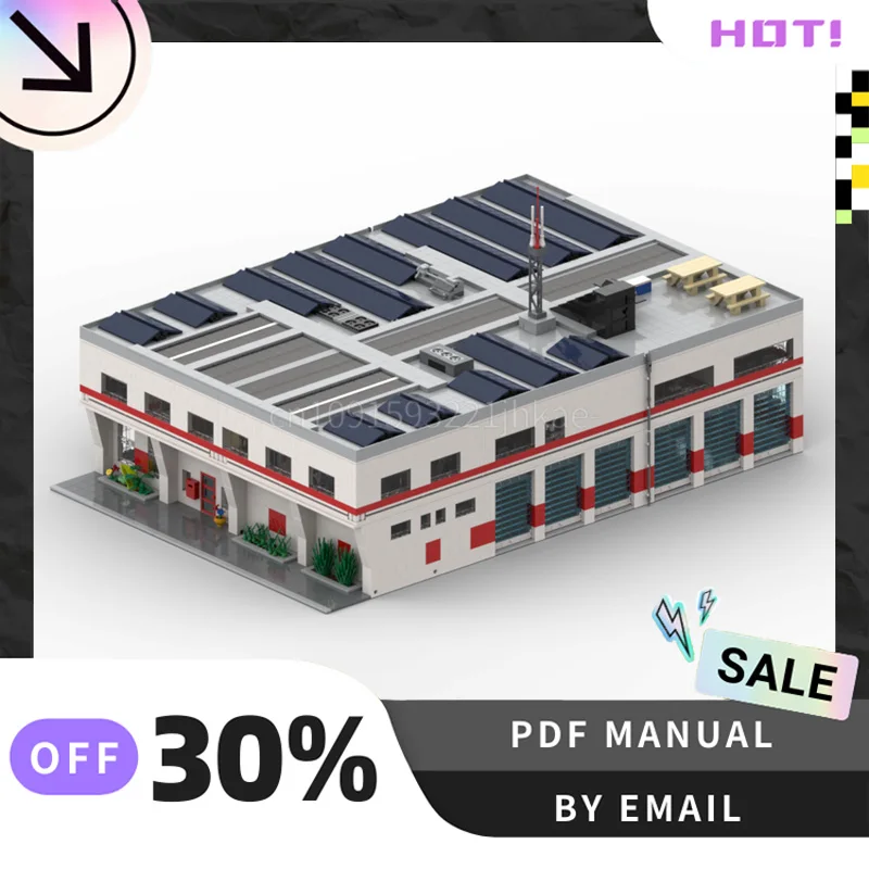 

[11228 шт.] индивидуальный набор креативных строительных блоков MOC Feuerwache STEM, развивающие игрушки, комплект строительной модели «сделай сам», подарки на день рождения