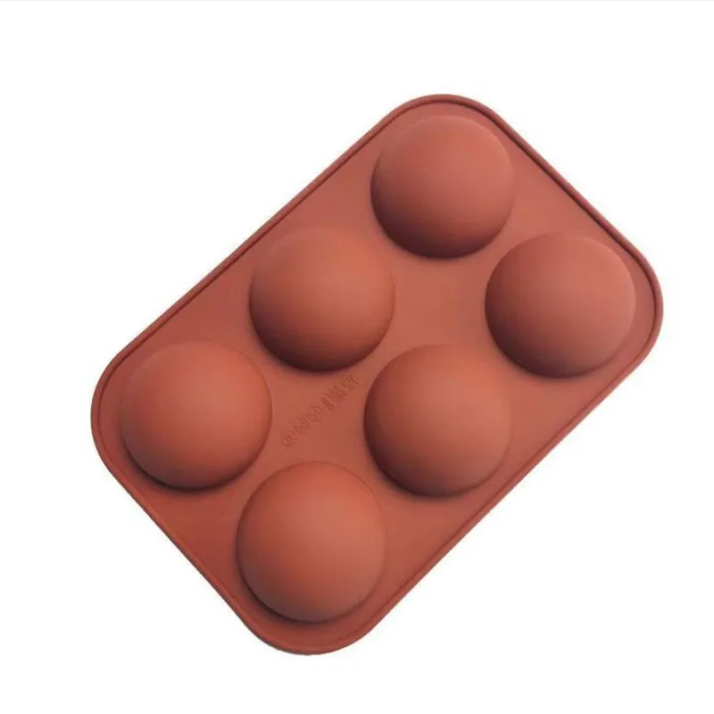 Half Sphere Silicone Soap Molds Bakeware Cake Decorating Tools Pudding Jelly Chocolate Fondant Mould Ball Biscuit Baking Mould