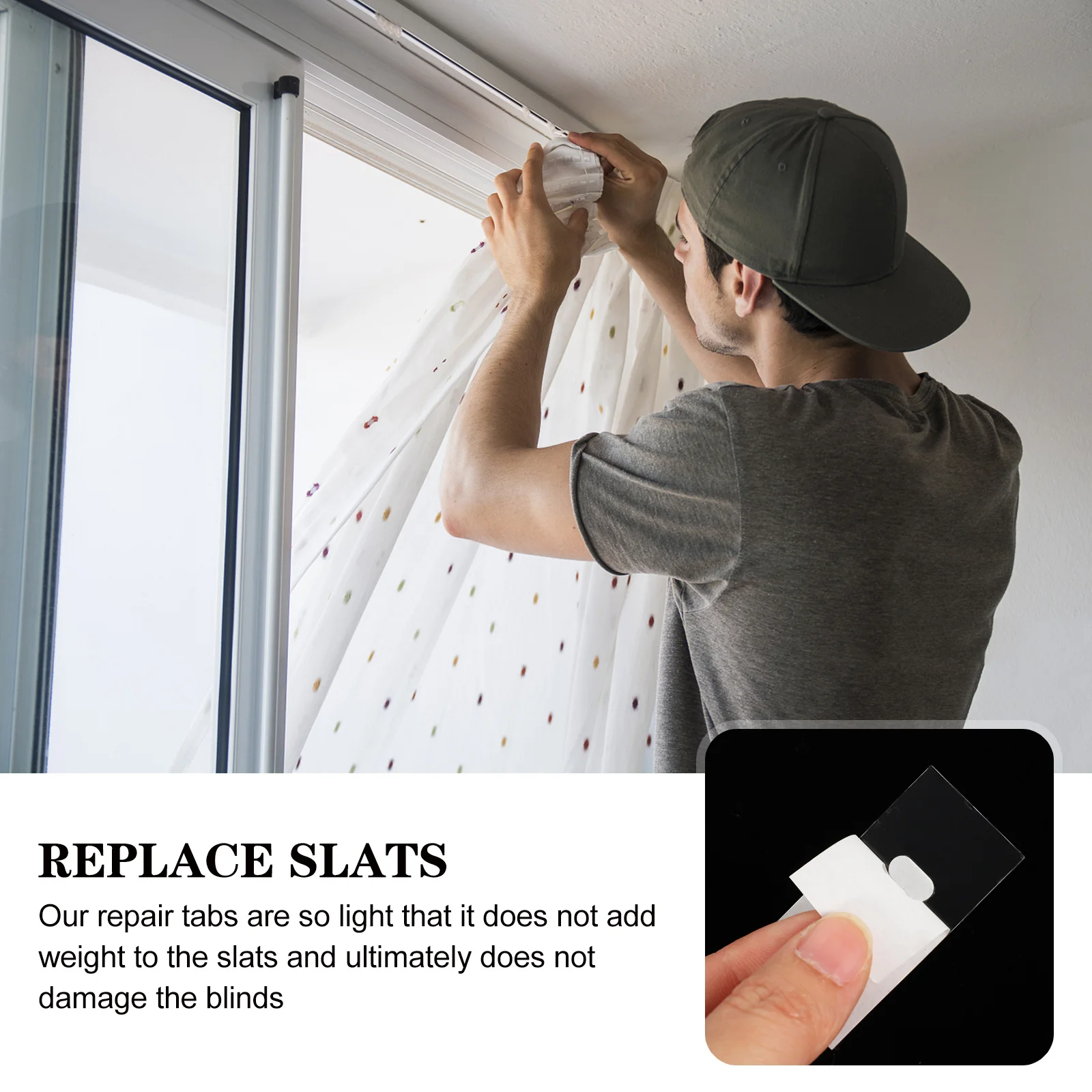 2 مجموعات واضح أعمى المثبتات بوم المواد سهلة التركيب الستائر الرأسية إصلاح علامات التبويب والسيقان عمودي أعمى إصلاح علامات التبويب #3