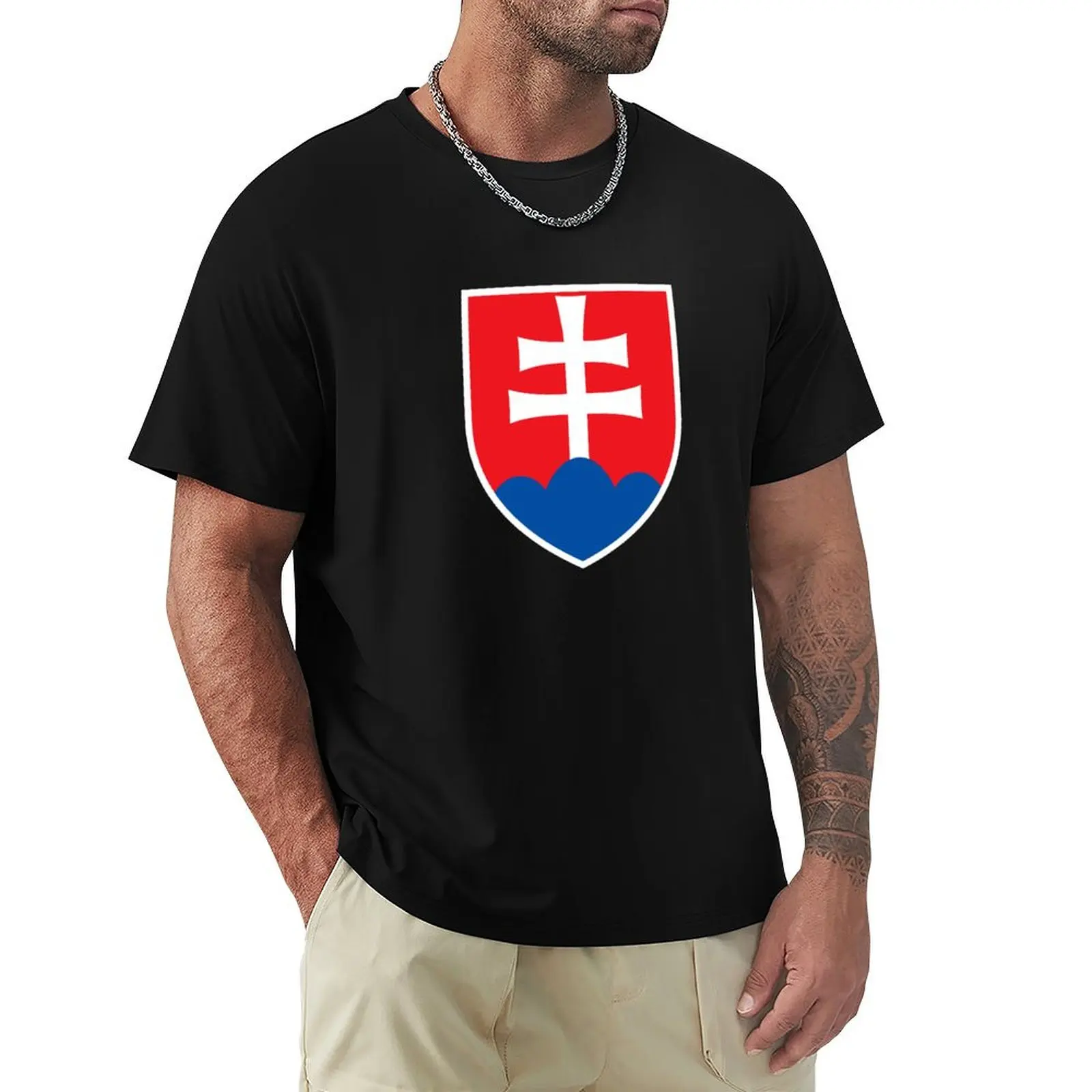 

Slovakia Coat of Arms T-Shirt football t shirt anime shirt shirts graphic tee men