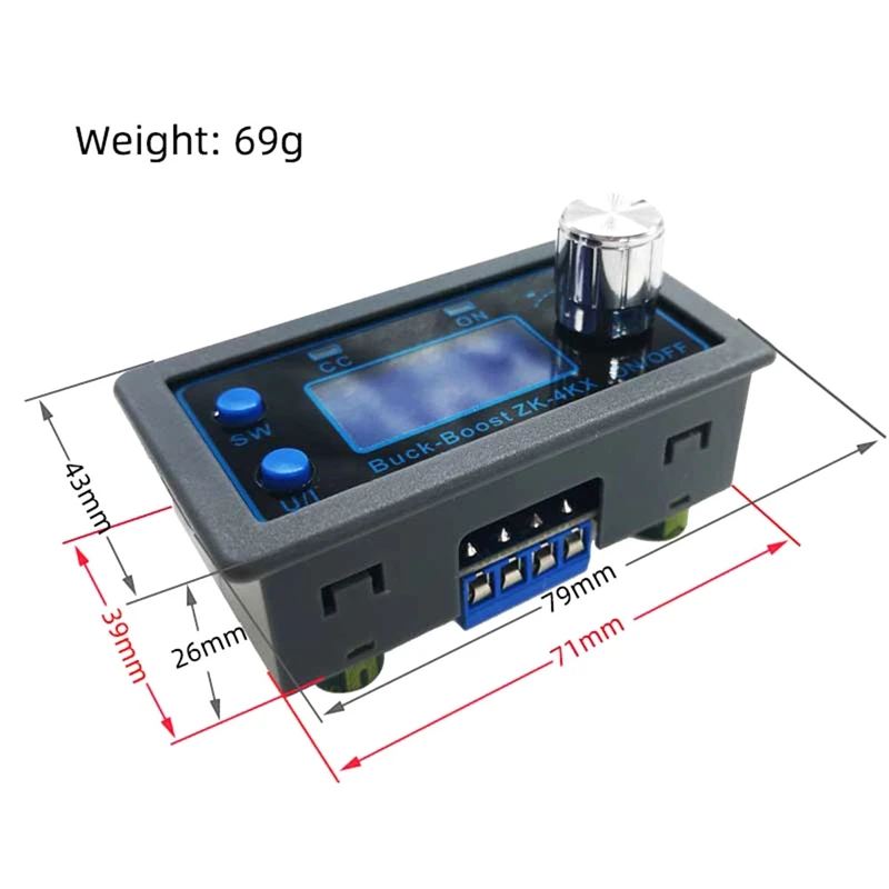 Regulador de voltaje ajustable de CC programable, Panel de cargador Solar de corriente constante, voltaje constante, duradero y fácil de usar, DC-DC