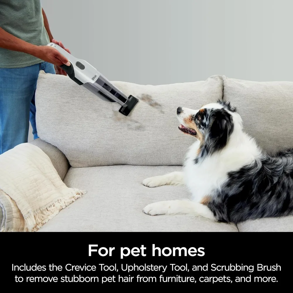 Aspirapolvere portatile per la depilazione di animali domestici: aspirazione ad alta velocità, design leggero, pattumiera extra large, ideale per la pulizia delle tappezzerie