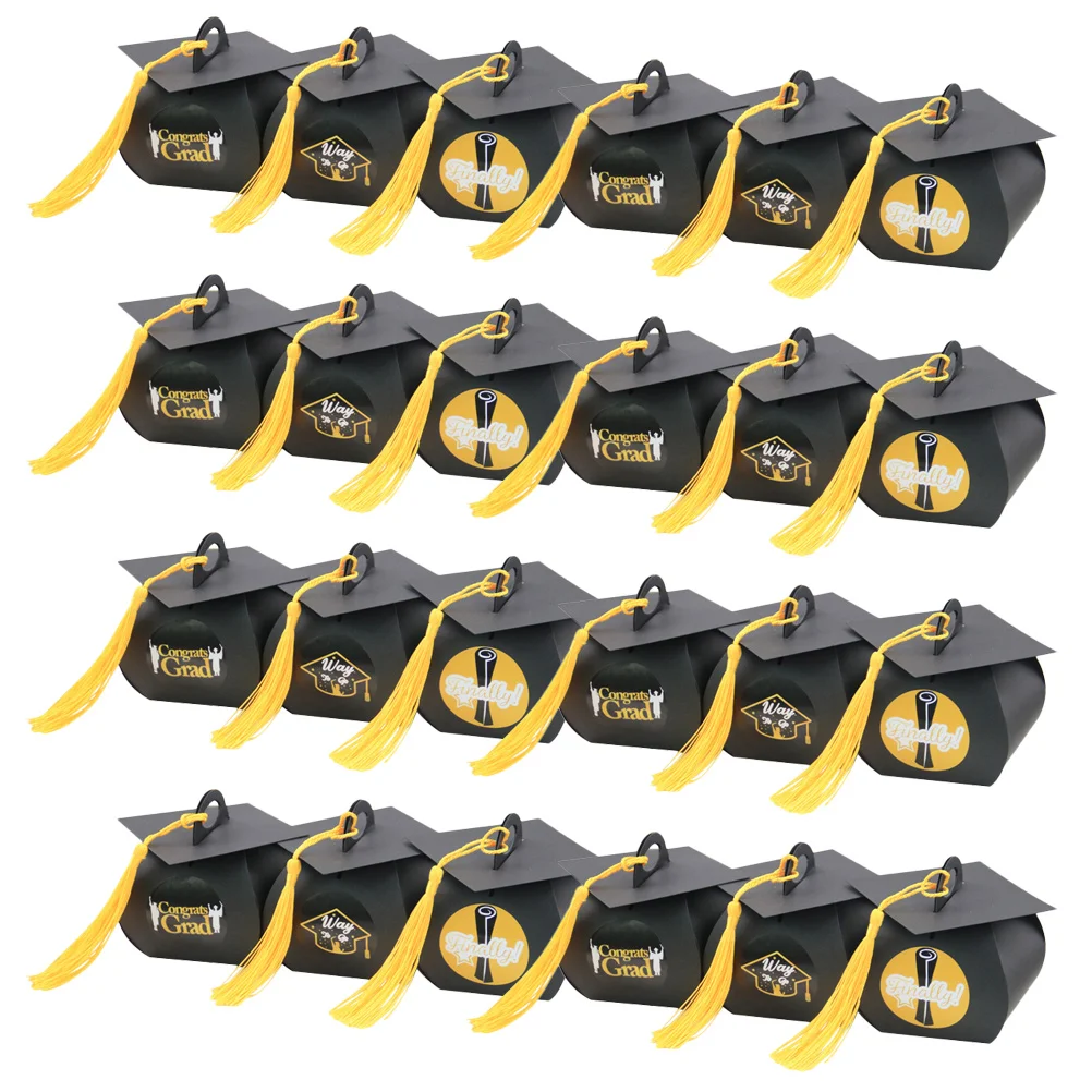 

Congratulation Graduation Hat Bachelor's Gift Box Chocolate Boxes European Style Storage Stickers