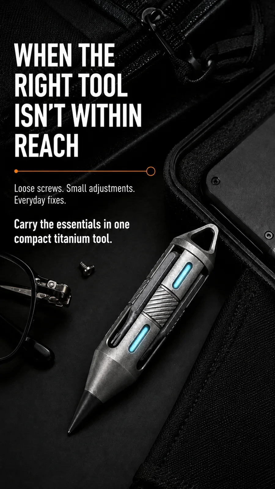 Titanium Alloy Mini Pen Screwdriver Portable Outdoor Camping Multi-functional Gear Pocket Tools EDC
