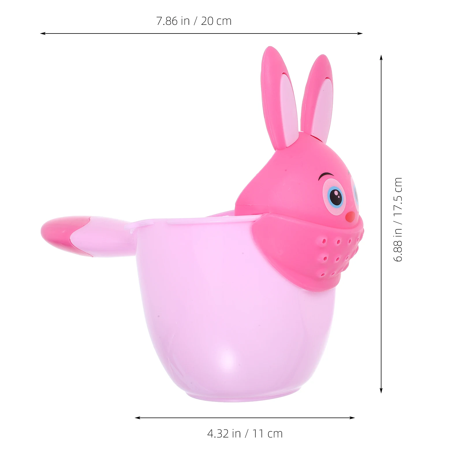 

2Pcs Baby Bath Rinse Cups Safe PP Material Water Container Stackable Toddler Hair Washing Pitcher Cute Animal Design Non Toxic