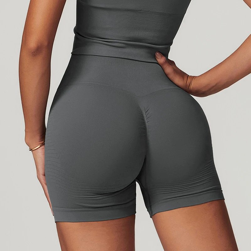 Hearuisavy Summer Gym Shorts Women Seamless High Waist Shorts Women Yoga Legging Cycling Shorts Push Up Workout Shorts Female