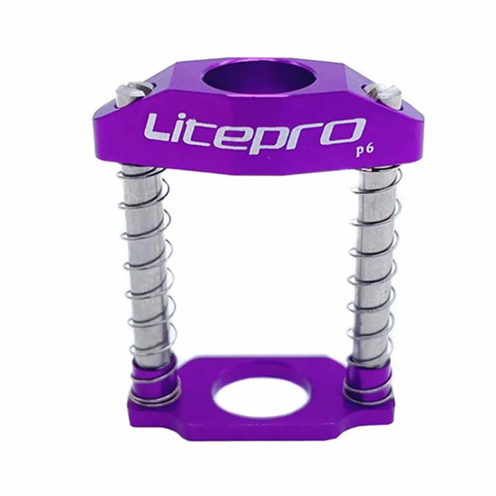 Litepro Folding Bicycle C Buckle Parallelizer Twist Rotary For Brompton Bike Handle Faucet Aluminum Alloy Spring Hinge Clamper