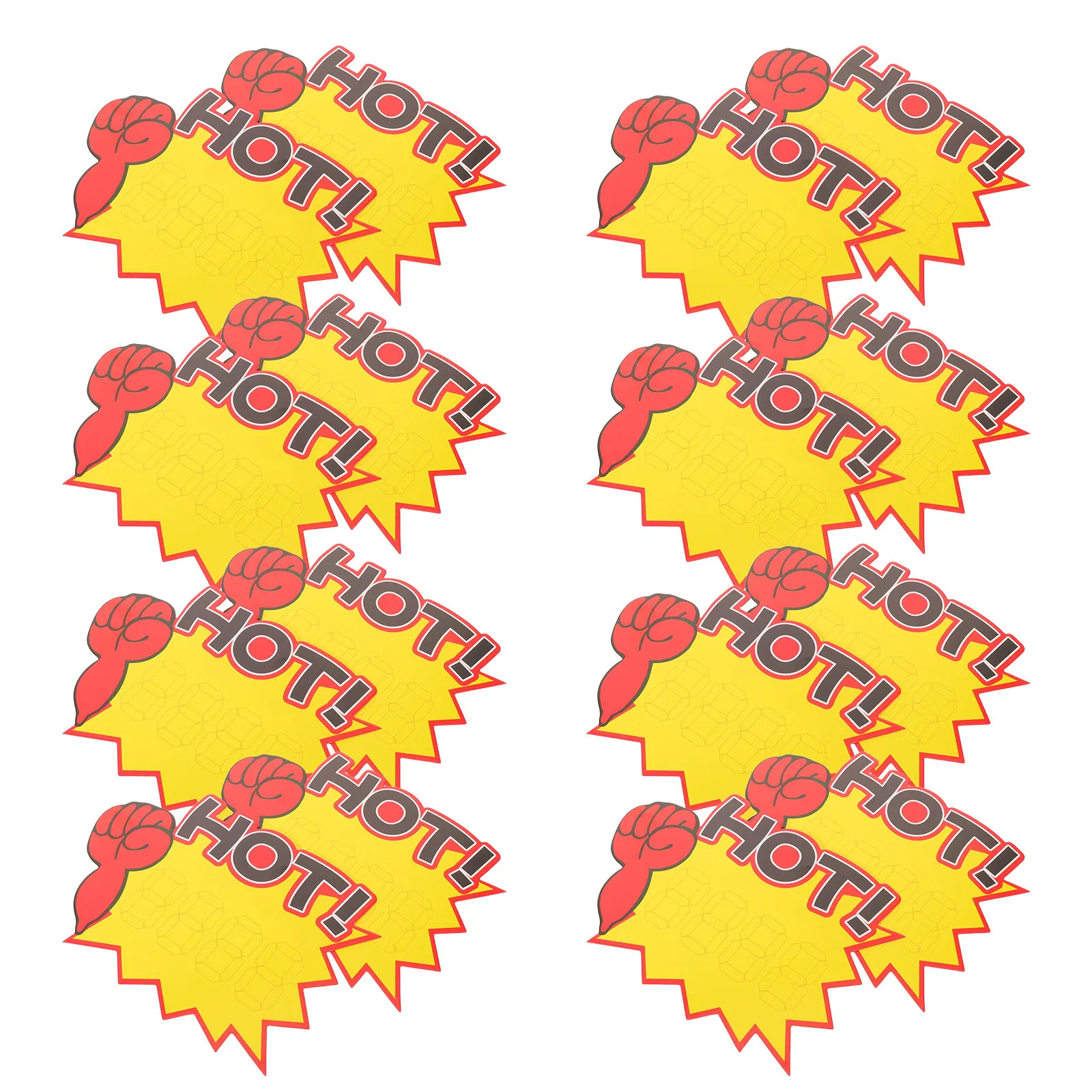 50Pcs Price Labels Star Shaped Sale Signs High Contrast Paper Tags for Supermarket Fruit Section Retail Price Display Cards