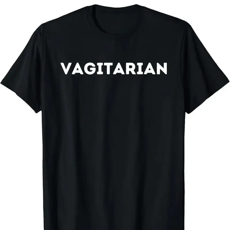 Vagitarian Pun Filled Men's T Shirt Soft Breathable 100 Cotton Casual ò