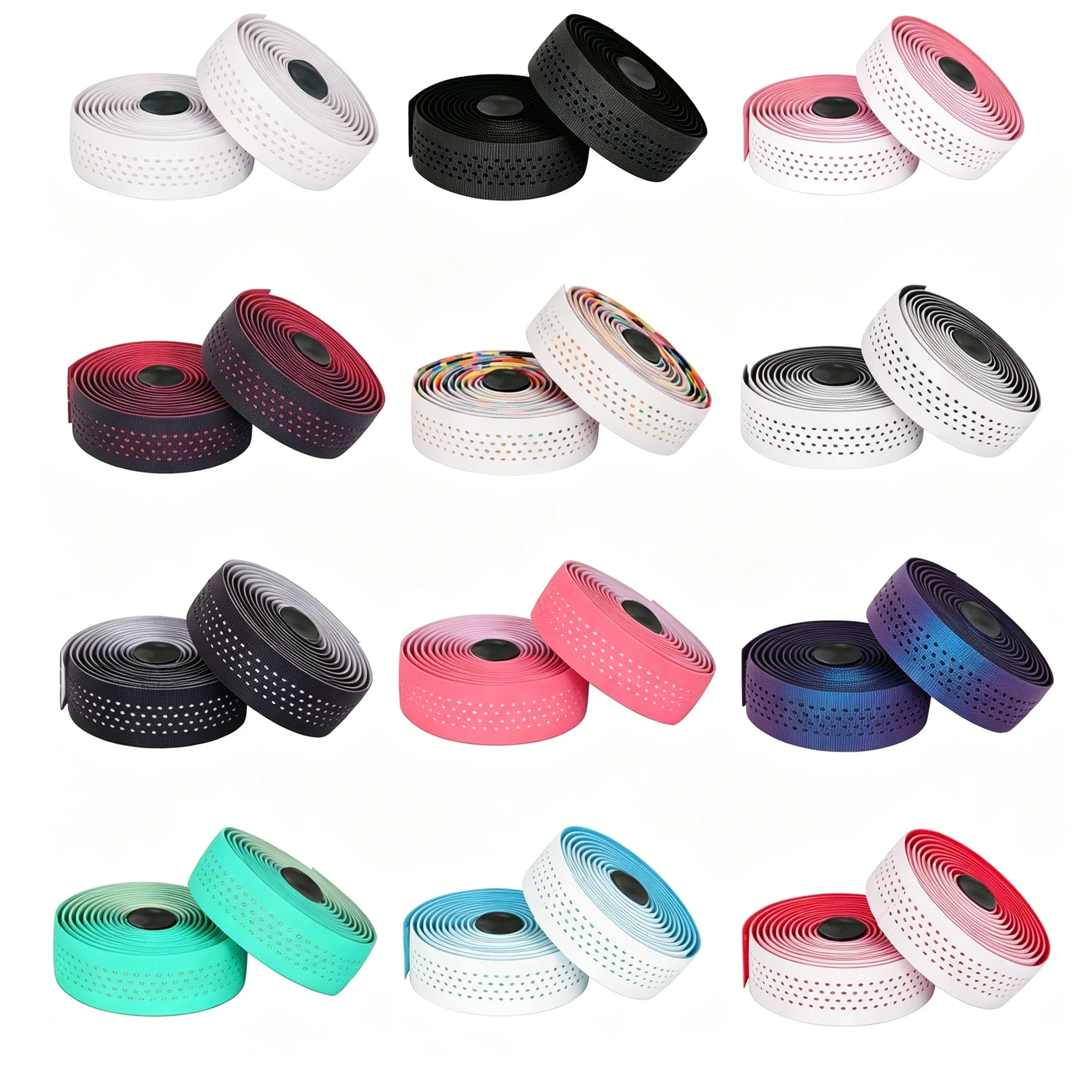 

Silicone Road Bike Handlebar Tape Non-Slip Stain-Resistant Breathable for Drop-Bar & Fixed-Gear Bicycles