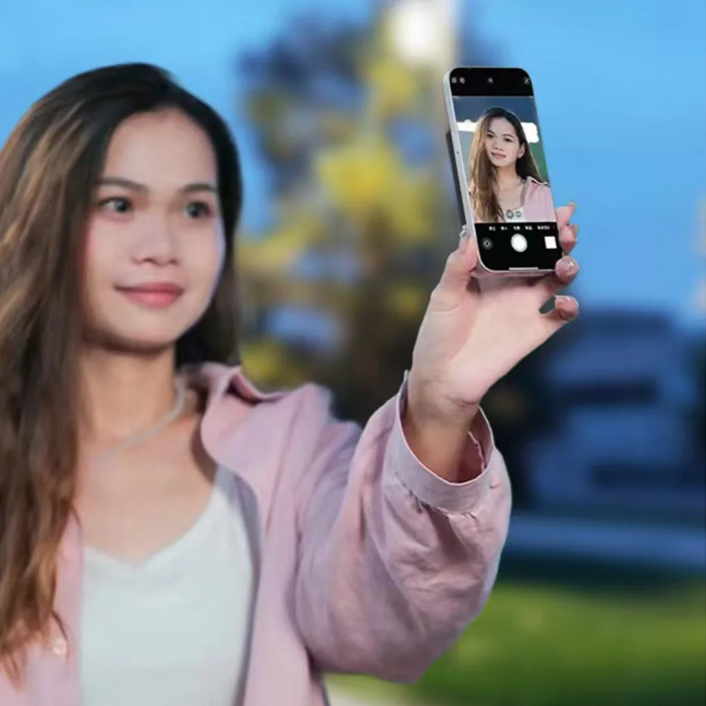 Smartphone Rear Magnetic Selfie Display Screen For Iphone Android for Vlog Selfie Live Wireless Remote Control Screen Projector