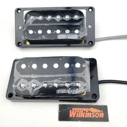 Wilkinson M Series Classic Tone Ceramic Overwound Open Style Humbucker Neck Bridge Pickup for Electric Guitar WOHHB