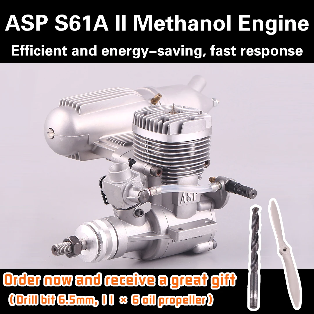 

Оригинальный ASP S61A/S61AII 61, масштаб 9,95 куб.см, двухтактный нитродвигатель из метанола для радиоуправляемой модели самолета с неподвижным крылом