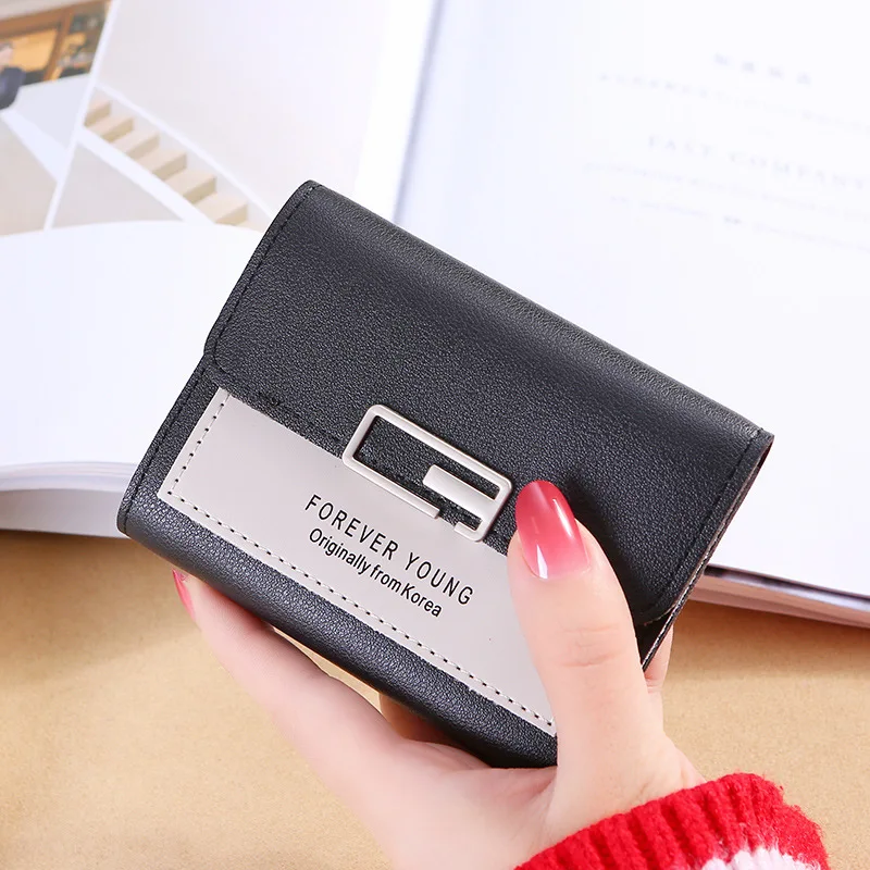 Wallet For Women New Small Wallets Ultra-thin Korean Version ZeroPurse Trendy Wallet Students Mini Cute Short Three Fold